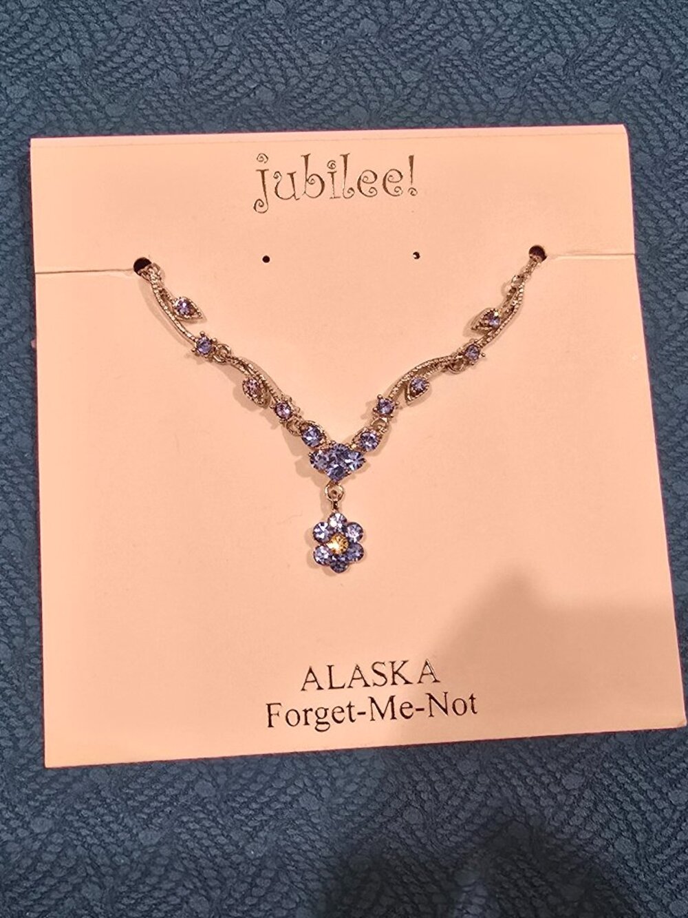 Jubilee Alaska Forget-Me-Not Necklace